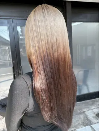 ロング カラー ハイトーン/韓国風/ 艶髪/吉祥寺のヘアスタイル