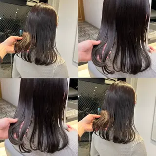 ミディアム カラー カジュアルを女っぽく 𝗮𝘆𝗮𝗰𝗼のヘアスタイル