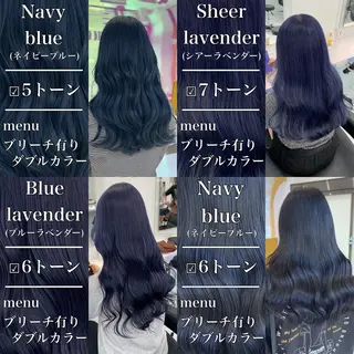 セミロング カラー ヘアアレンジ レイヤー×透明感カラ ーHAYATOのヘアスタイル