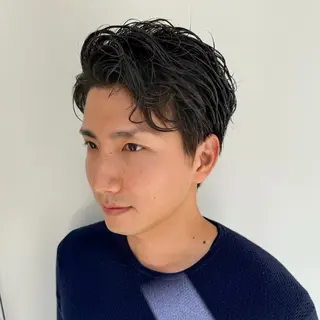 ショート パーマ メンズ Masena(マセナ)所属・表参道メンズヘア ✂︎Masena✂︎のヘアスタイル