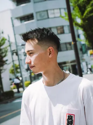 ショート メンズ Ruff cutters立川店別館所属・女性理容師 MOEのヘアスタイル