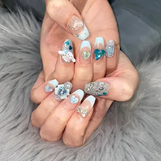 ネイル RICO NAIL所属・RICO Nail パーツつけ放題🌈のネイルデザイン