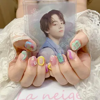 ネイル La neige* yuki 🥯🍑のネイルデザイン