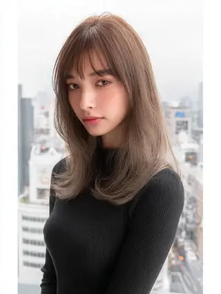 セミロング 生艶髪＆レイヤー🔔 渋谷お薦めNo.1✨のヘアスタイル