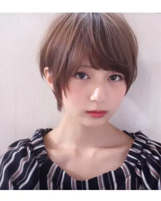 ショート 縮毛矯正/ショート/ レイヤー/畑中正敏のヘアスタイル