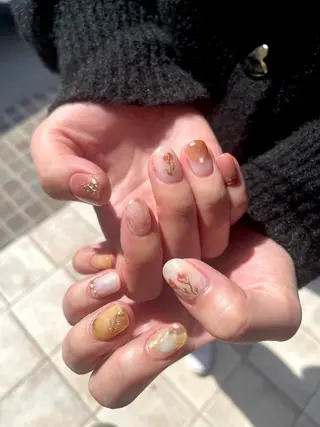 ネイル 甲府市徳行 🧸prunelleのネイルデザイン