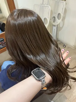 セミロング カラー misaki/透明感 カラー/尼崎美容室のヘアスタイル