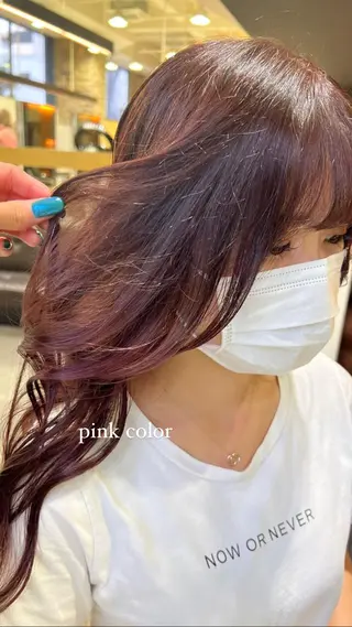 ミディアム 暖色ｶﾗｰ/ﾚｲﾔｰ ｶｯﾄ/Yunaのヘアスタイル