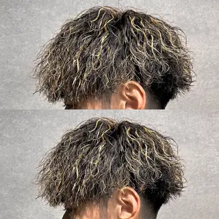 ショート カラー パーマ メンズ 【メンズサロン】 BLUCK 横浜のヘアスタイル