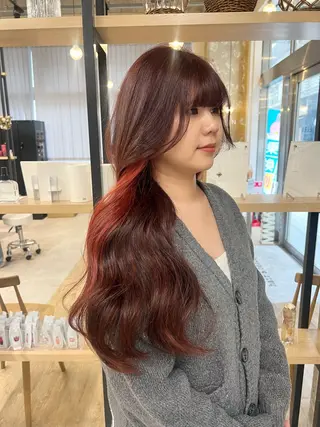 ロング 髪質改善/ブリーチ ツヤ髪/shiinaのヘアスタイル