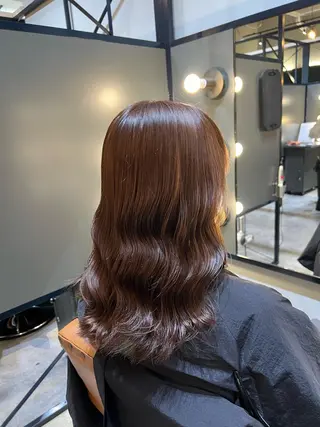 セミロング 髪質改善ストレート Kantaのヘアスタイル