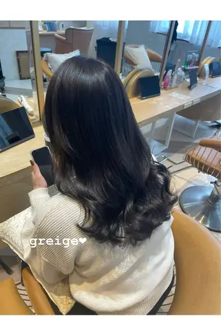 ロング Kanami/韓国風 /艶カラーのヘアスタイル