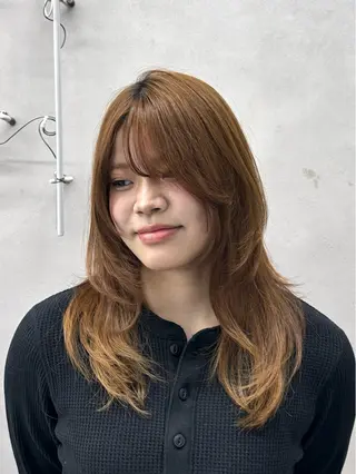 ミディアム 谷井 実結樹のヘアスタイル