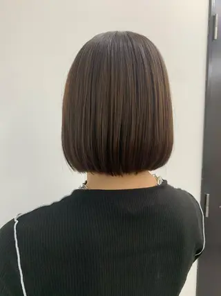 ミディアム 美髪縮毛矯正🫧 艶カラー/スズカのヘアスタイル