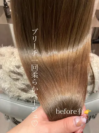 ロング カラー ヘアアレンジ オリーブ透明感カラー 表参道/MIKUのヘアスタイル
