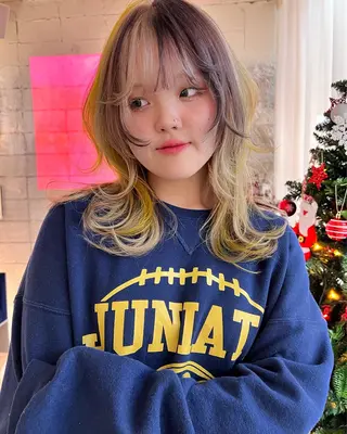 ロング カラー haco＋所属・圧倒的デザイン力 店長🎨RENAのヘアスタイル