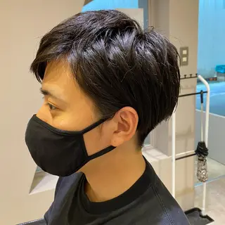 ショート メンズ 上石神井メンズパーマ 飯田徹のヘアスタイル