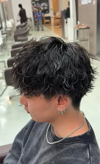 ショート パーマ 小芝涼介/レイヤー /メンズパーマ✂️のヘアスタイル