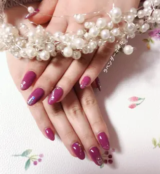 ネイル ラベンダー💖日暮里 ルル💖ネイルのネイルデザイン