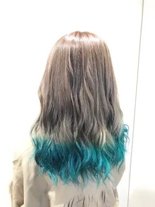 ロング カラー 💓シールエクステ ルミエールのヘアスタイル