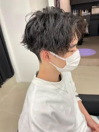 ショート カラー パーマ ヘアアレンジ メンズ 🔥メンズ特化🔥 木村 祐太のヘアスタイル