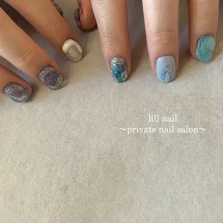 ショート pllia beautyのネイルデザイン