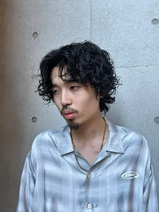 パーマ メンズ 似合わせカット /パーマ岡本淳平のヘアスタイル