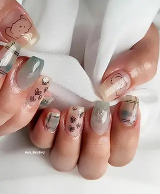 ネイル 3dパーツ/流行り 👧shushu❤️のネイルデザイン
