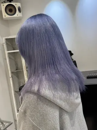 セミロング カラー 原宿 艶カラー🫧 ちり🍎のヘアスタイル