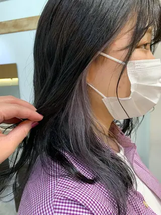 セミロング 東のりか/ハイトーン ブリーチカラー/ボブのヘアスタイル