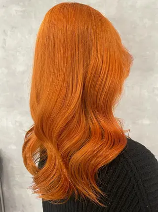 セミロング カラー 前田 桃花のヘアスタイル