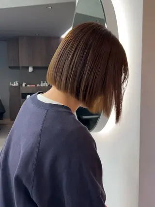 ショート ルネ所属・ショートヘア 縮毛矯正/福田梢のヘアスタイル