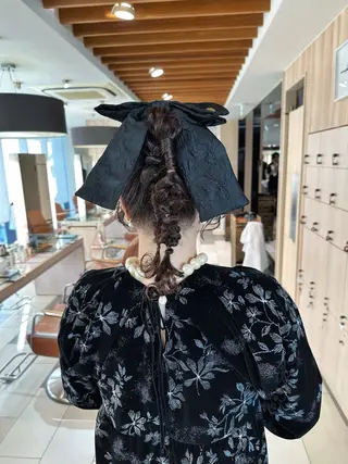 ロング ヘアアレンジ hibiki/セット /透明感カラーのヘアスタイル