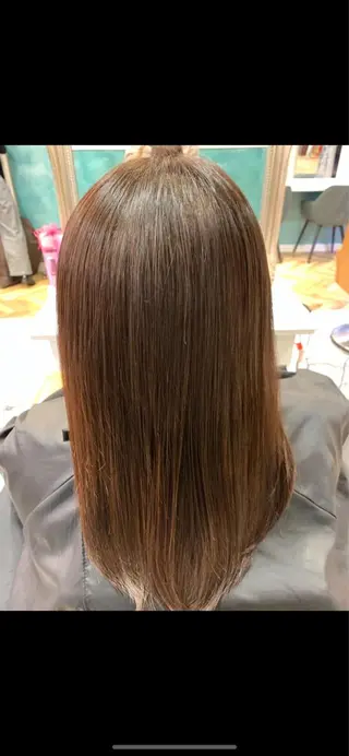 セミロング ケアカラー/縮毛矯正 /レイヤー/板垣光采のヘアスタイル