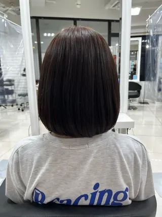 ミディアム カラー 巖本 真希のヘアスタイル