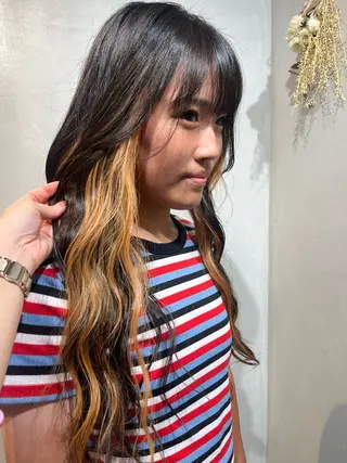 ロング カラー Uo/似合わせパーマ /髪質改善/四条烏丸のヘアスタイル