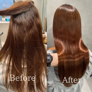 ロング charm《銀座》 ヘアセット/縮毛矯正のヘアスタイル