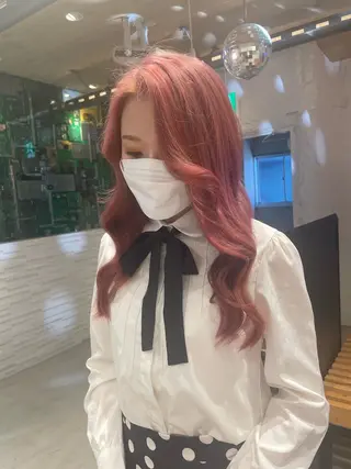 ロング カラー 艶ハイトーン👑♡ NATSUKIのヘアスタイル