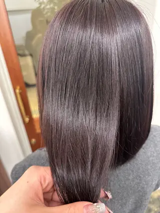 ミディアム カラー Uil所属・レイヤーカット・ 縮毛矯正☁💙acoのヘアスタイル