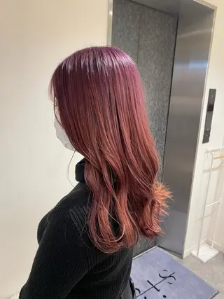 セミロング カラー ヘアアレンジ ボブ /ニュアンス/ satomi🧸💖のヘアスタイル