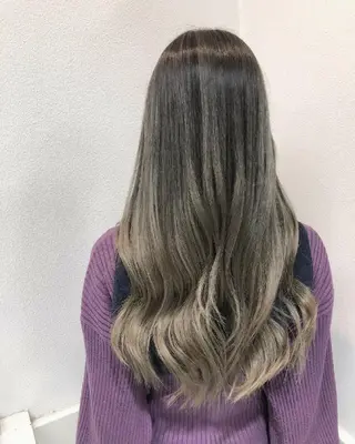 ロング ヘアアレンジ カラー GiseL 博多 ジゼル　博多のヘアスタイル