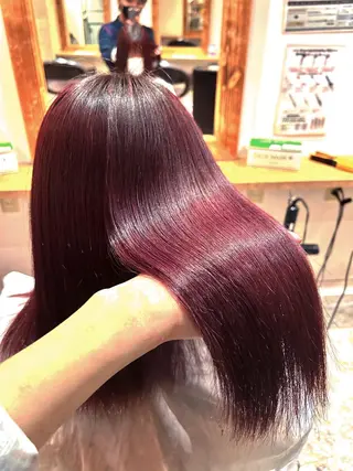 ロング カラー 店長✨️韓国ヘア✖️ 髪質改善カラー／純大のヘアスタイル