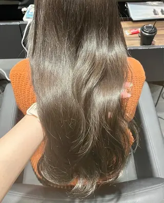 ロング カラー 似合わせ前髪／ 小顔カット🎀そうのヘアスタイル