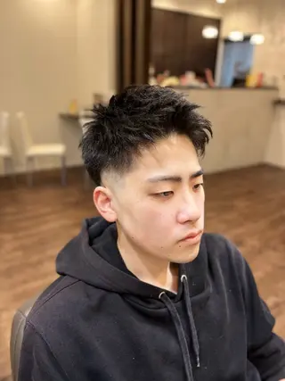 ショート メンズ ヘア&フェイス・リズム所属・木村 慎馬のヘアスタイル