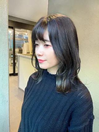ミディアム カラー HIROKI ” stylistのヘアスタイル