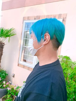 カラー メンズ たに えりのヘアスタイル