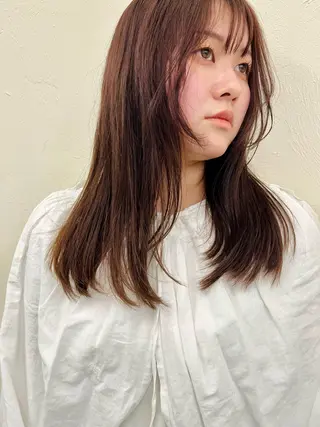 セミロング 加藤 瑠彩のヘアスタイル