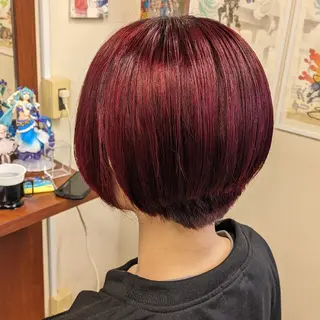 ショート カラー fuwat所属・秋葉原でカラーする なら🐉ちぇーたんのヘアスタイル