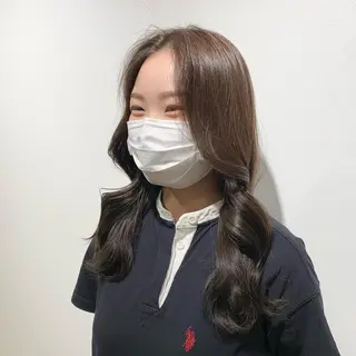 ロング カラー ヘアアレンジ キヨミ 韓国レイヤーカットのヘアスタイル