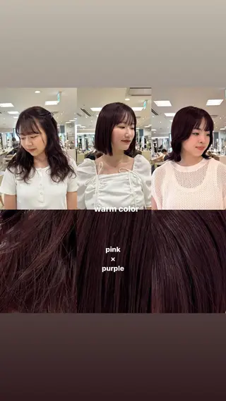 カラー ヘアアレンジ ✨chiakiのヘアスタイル